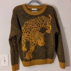 URBAN OUTFITTERS Oversized Pullover Sweater Gold